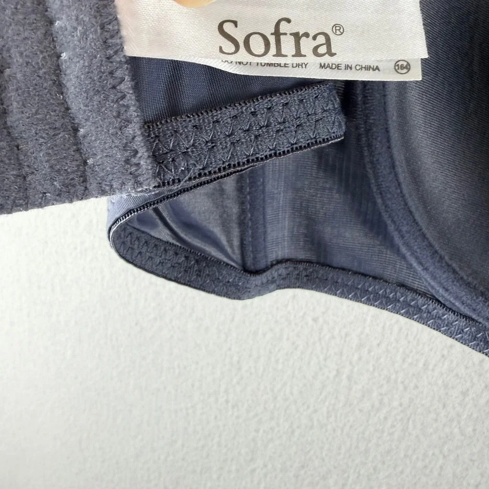 NWT Sofra Intimates Blue‎ Gray Padded Underwire T-Shirt Bra 38C BR4129P1